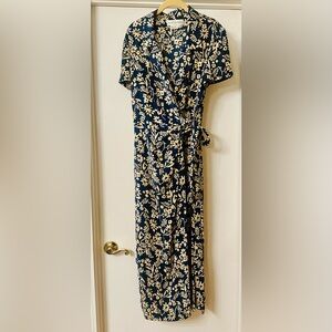 Maggy London silk maxi dress size 12